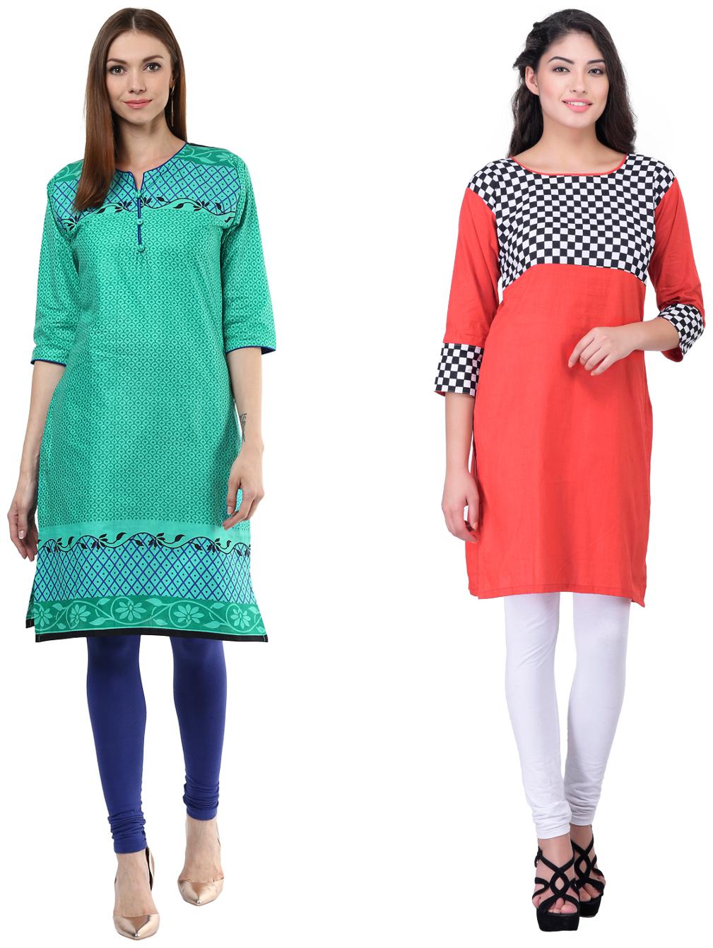 

Drapes Women Multi Printed Straight Kurti