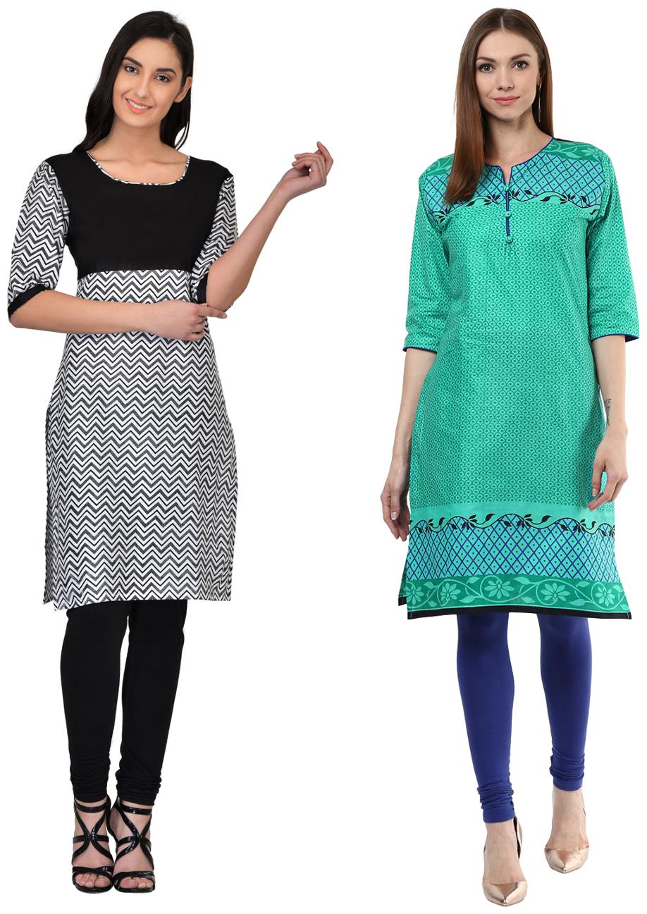 

Drapes Women Multi Printed Straight Kurti