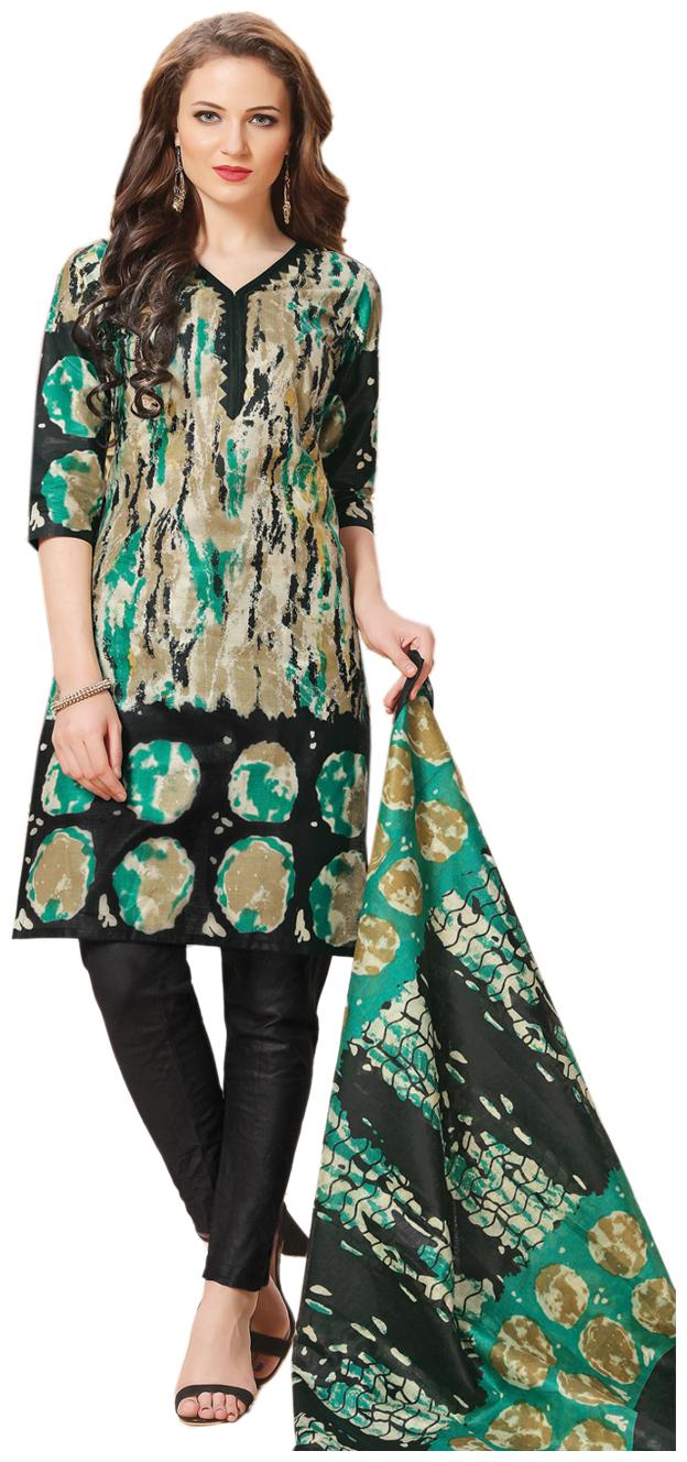 

Drapes Women s Multicolor Cotton printed Dress Material (Unstitched)