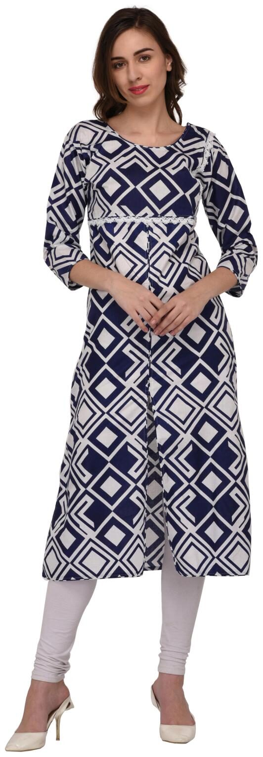 

Drapes Women S Multicolor Casual Long Printed Kurtis
