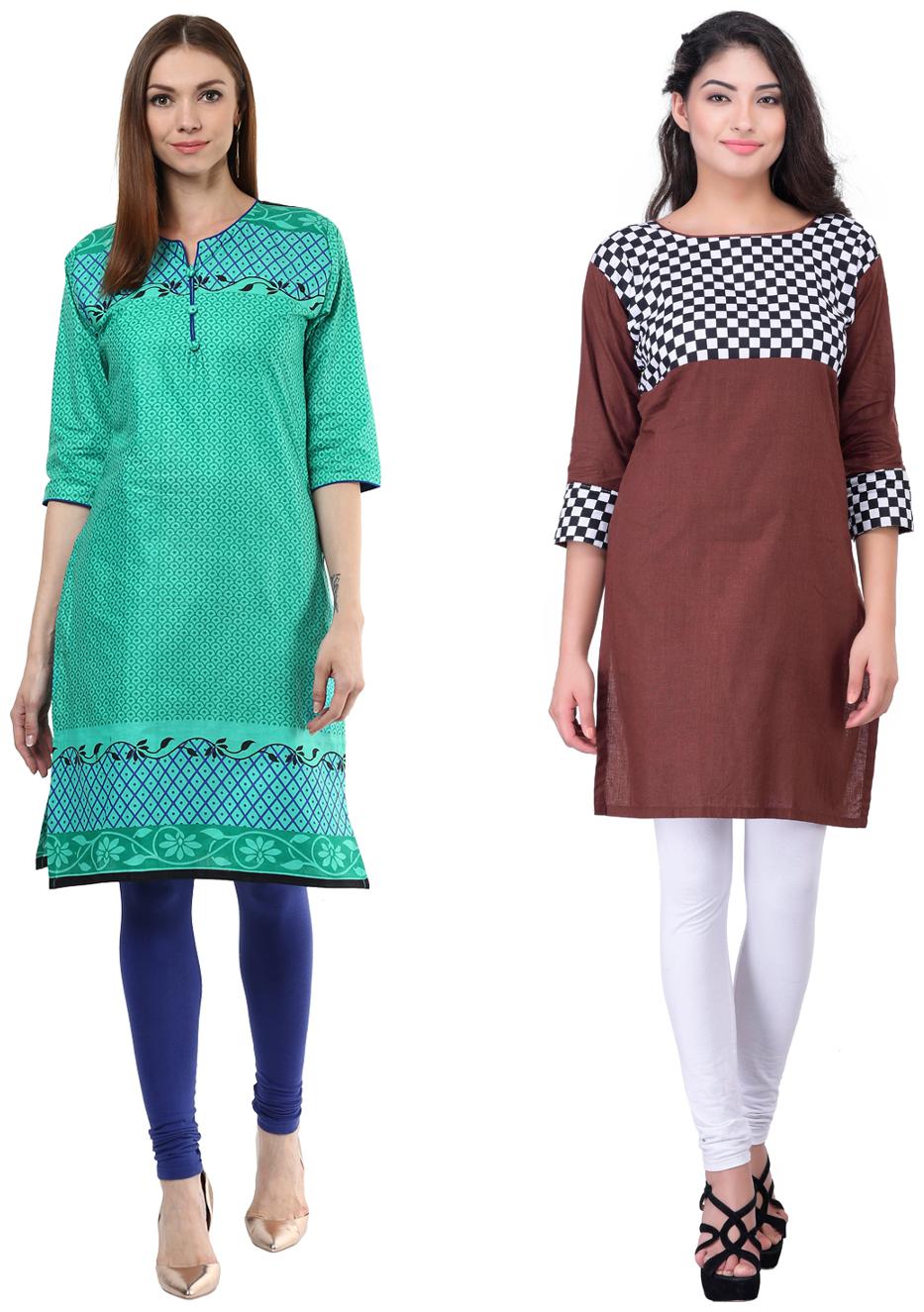 

Drapes Women Multi Printed Straight Kurti