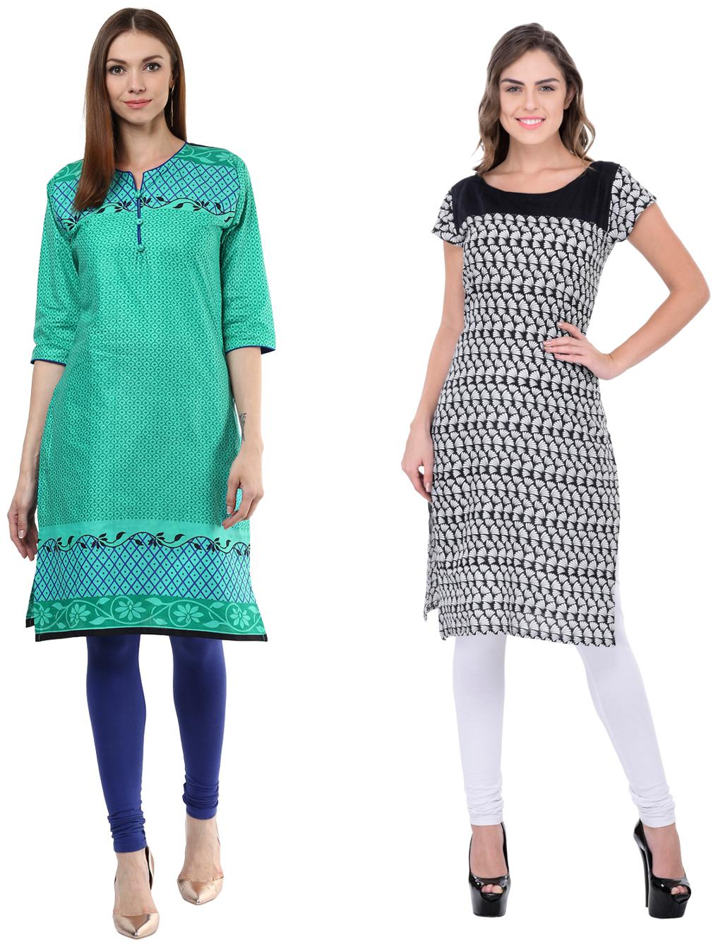 

Drapes Women Multi Printed Straight Kurti