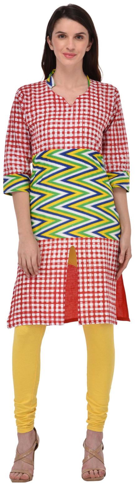 

Drapes Women Multi Printed Straight Kurta