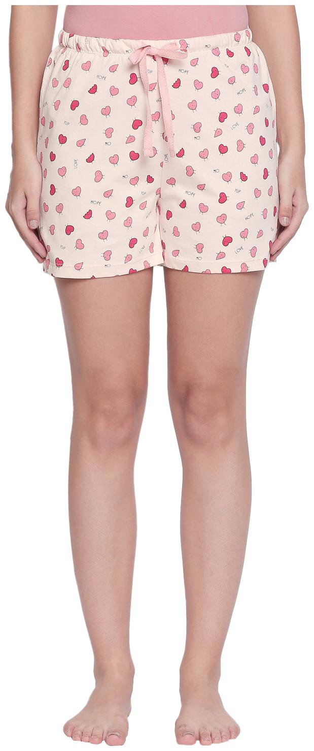 

Dreamz by Pantaloons Women Regular fit Cotton Printed Shorts - Pink