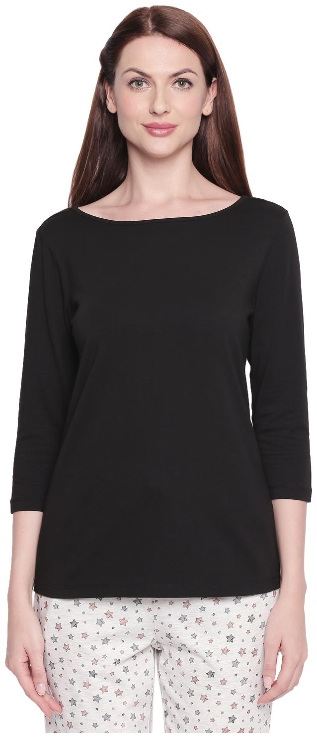 

Dreamz by Pantaloons Women Solid Regular top - Black