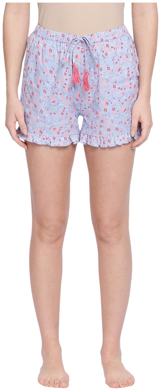 

Dreamz by Pantaloons Women Floral Regular shorts - Blue