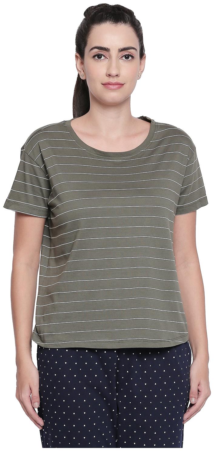

Dreamz by Pantaloons Women Striped Regular top - Green