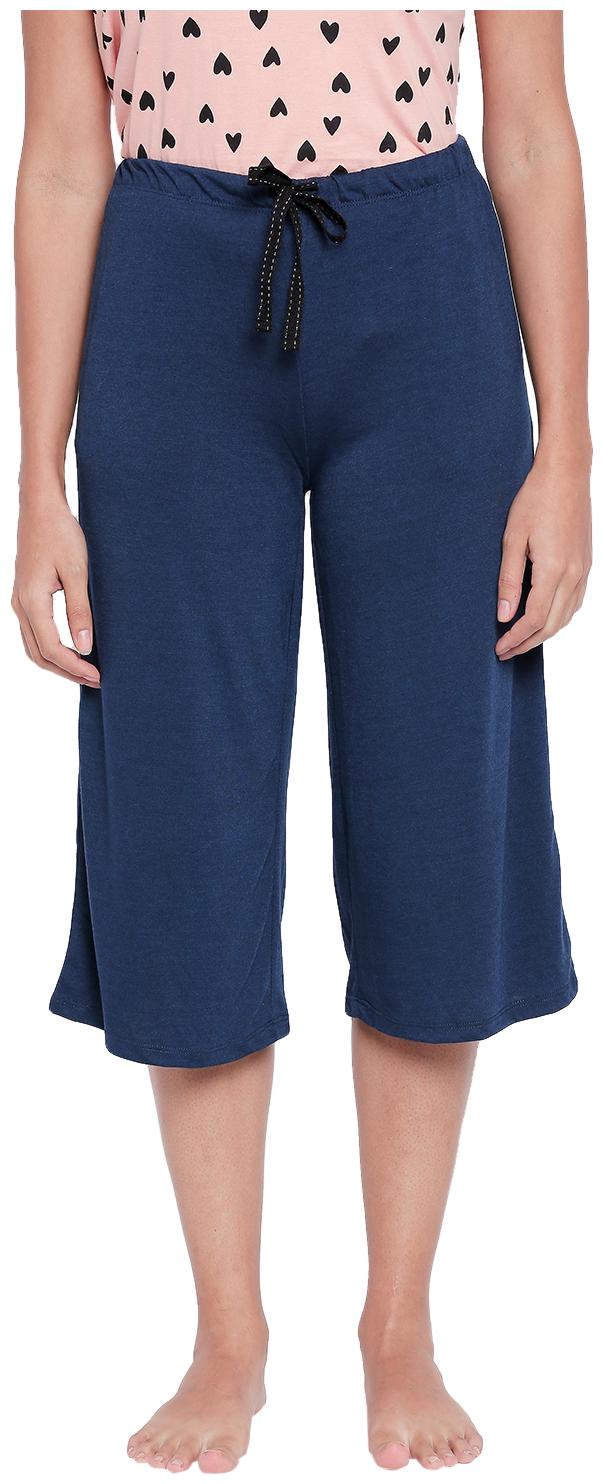 

Dreamz by Pantaloons Women Solid Regular capri - Blue