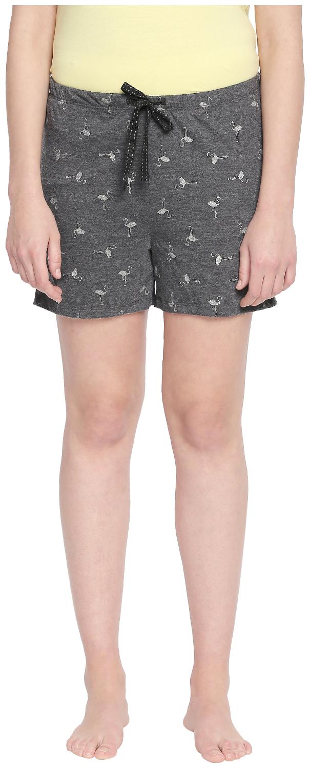 

Dreamz by Pantaloons Women Printed Regular shorts - Grey