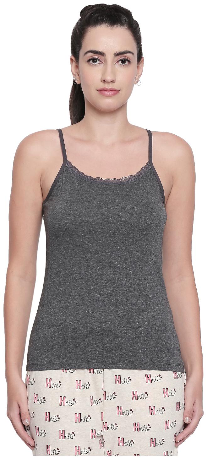 

Dreamz by Pantaloons Women Solid Regular top - Grey
