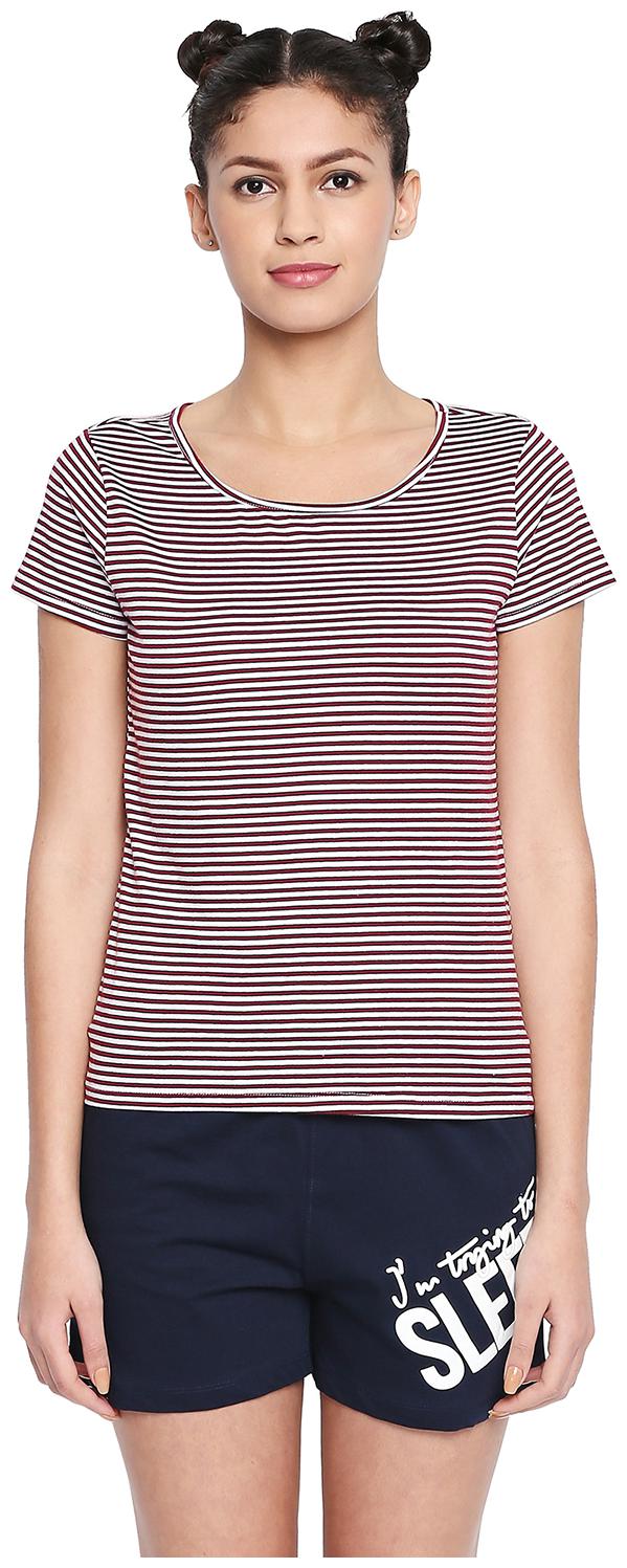 

Dreamz by Pantaloons Women Multi Regular fit Round neck Cotton T shirt