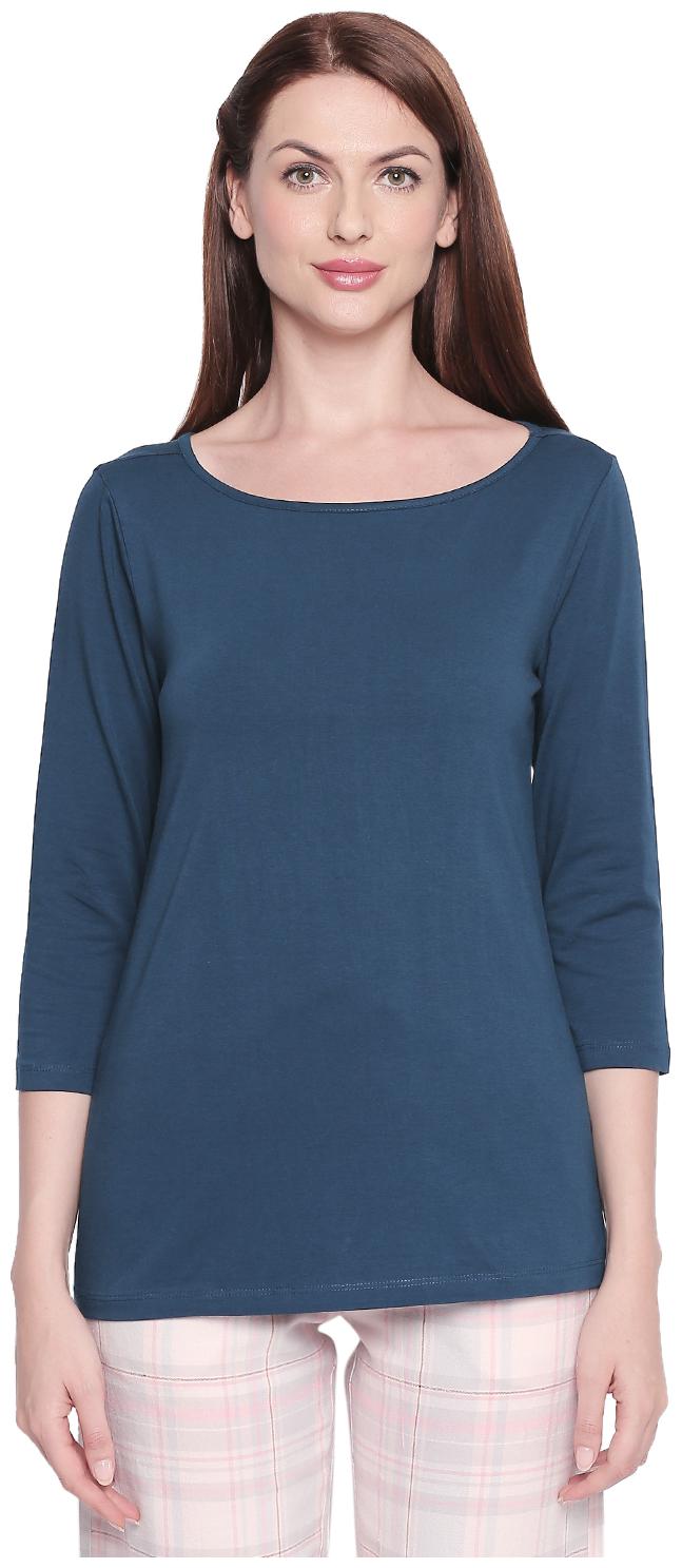 

Dreamz by Pantaloons Women Solid Regular top - Blue