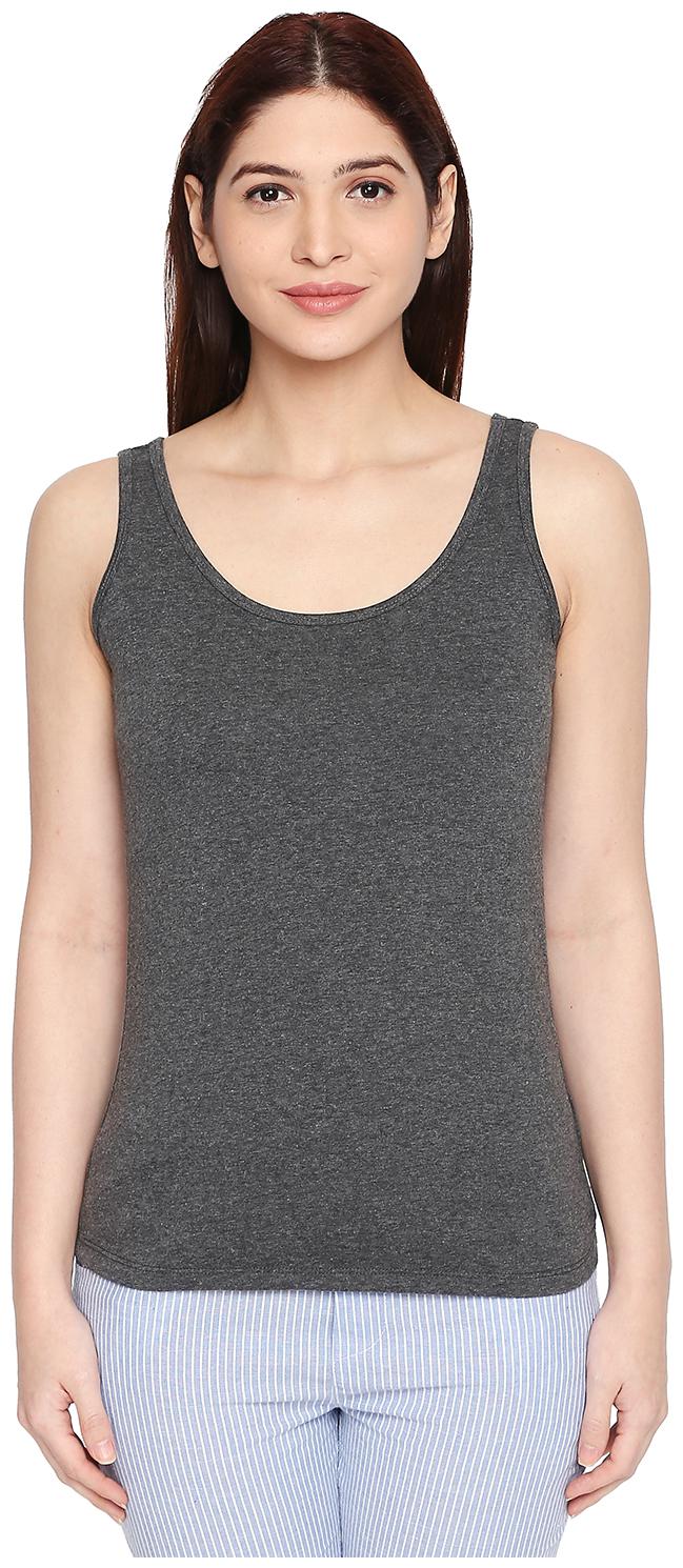 

Dreamz by Pantaloons Women Solid Regular top - Grey
