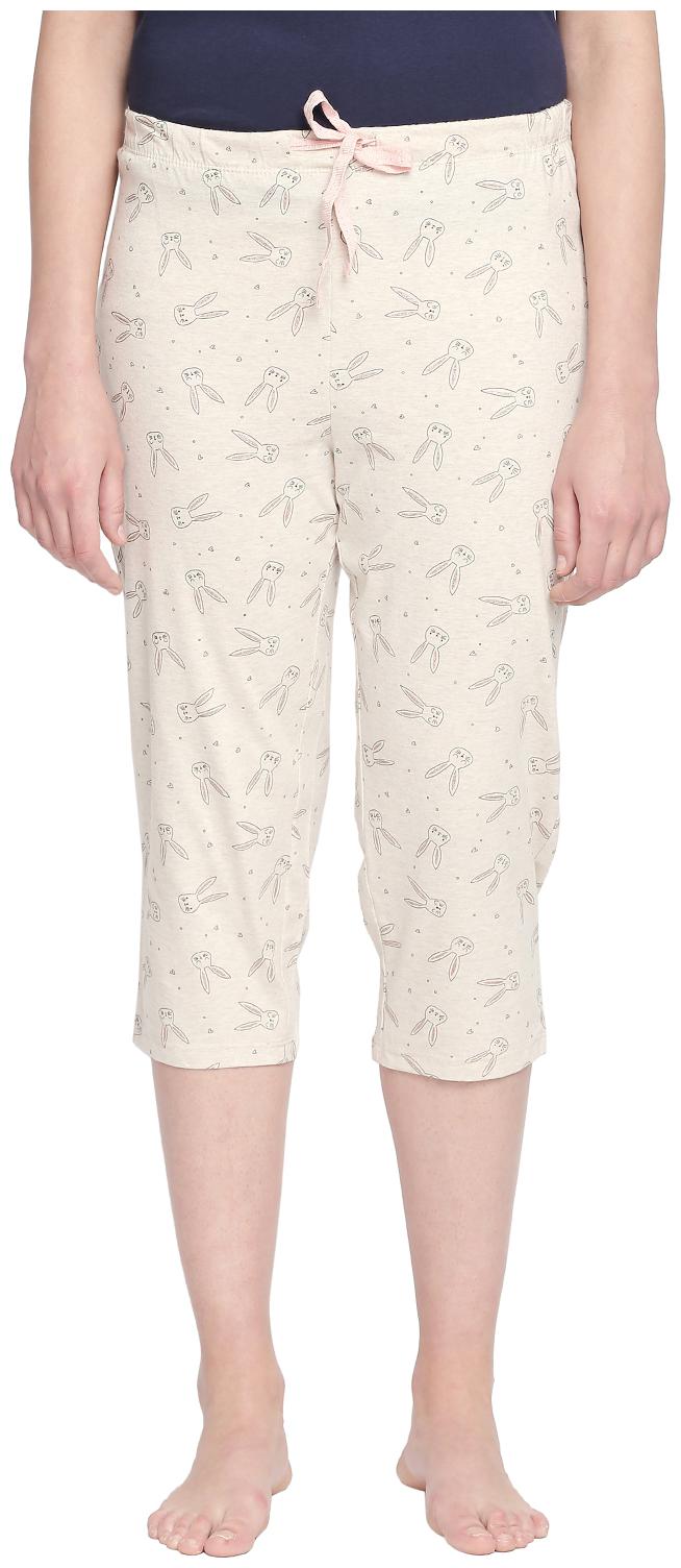 

Dreamz by Pantaloons Women Printed Regular capri - Beige