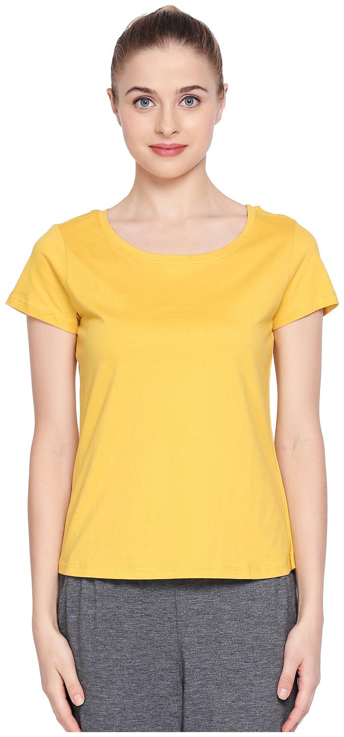 

Dreamz by Pantaloons Women Solid Regular top - Yellow