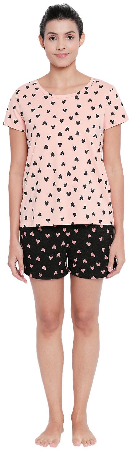 

Dreamz by Pantaloons Women Pink Regular fit Round neck Cotton T shirt