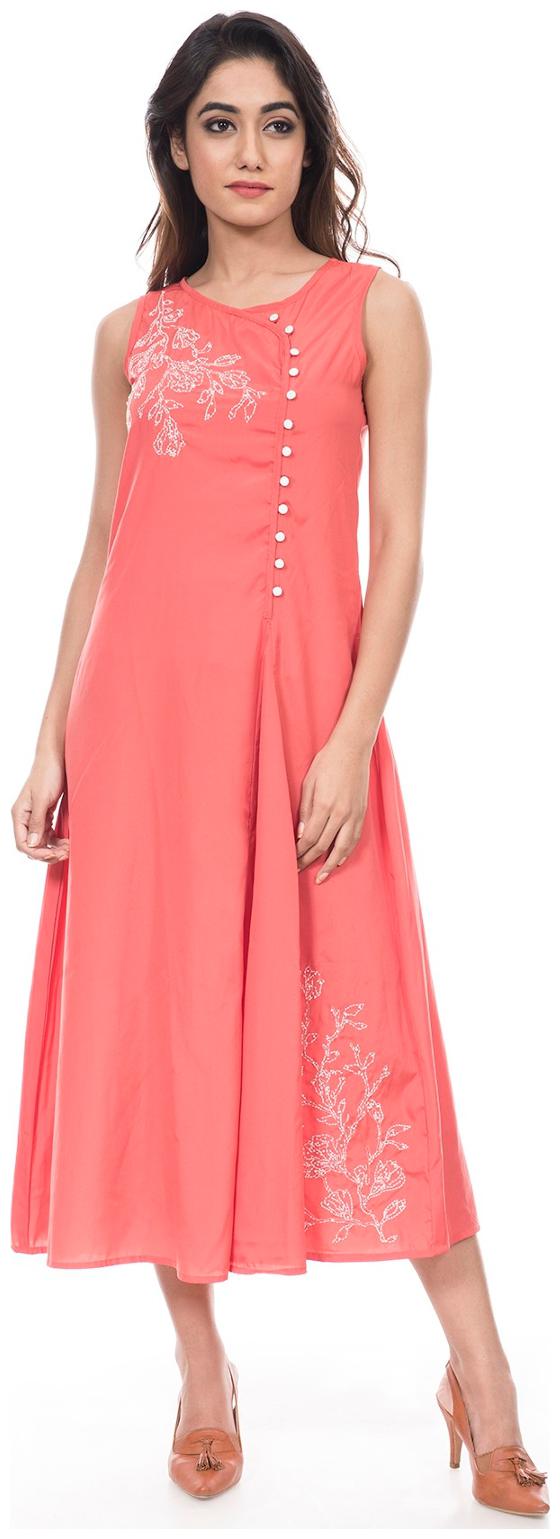 

Amadore Pink Solid Bodycon dress