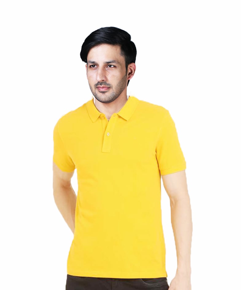 

DRRAGON Men Yellow Regular fit Cotton Polo collar T-Shirt - Pack Of 1