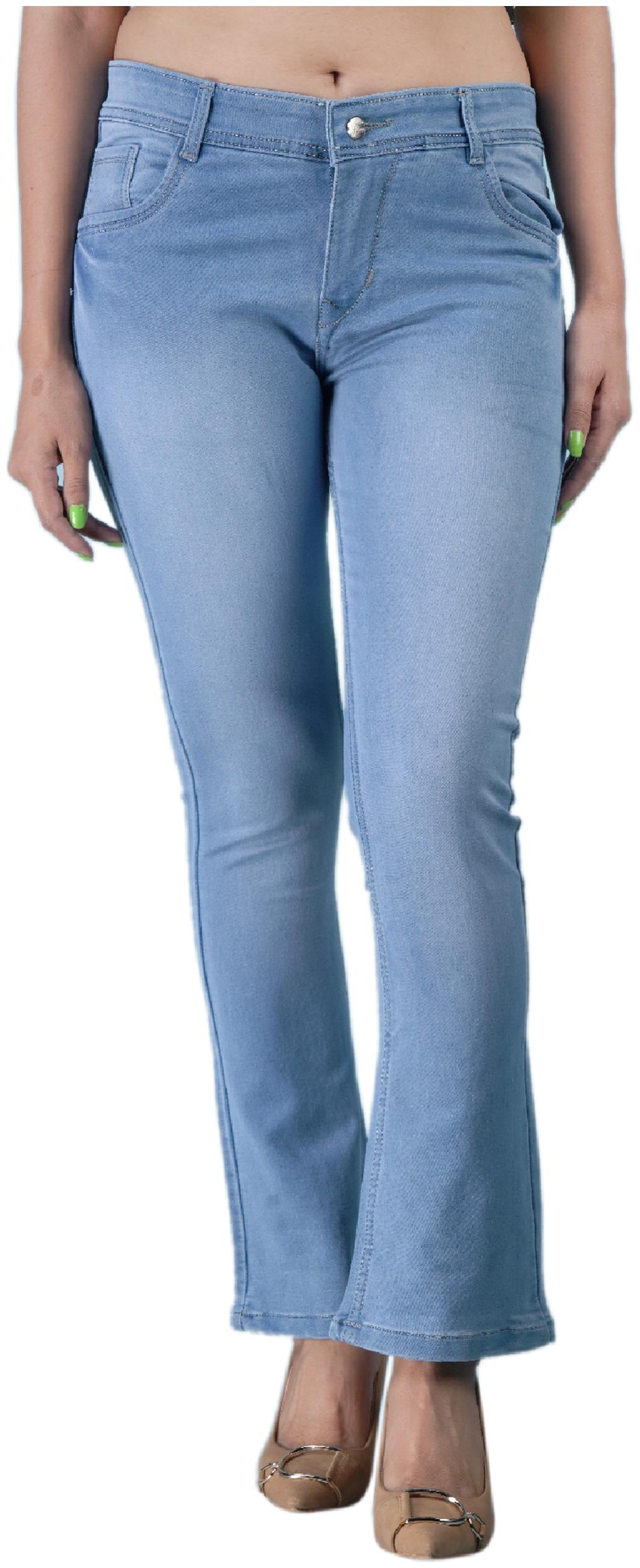 

DRRAGON Denim Bootcut Fit Women Jeans Blue
