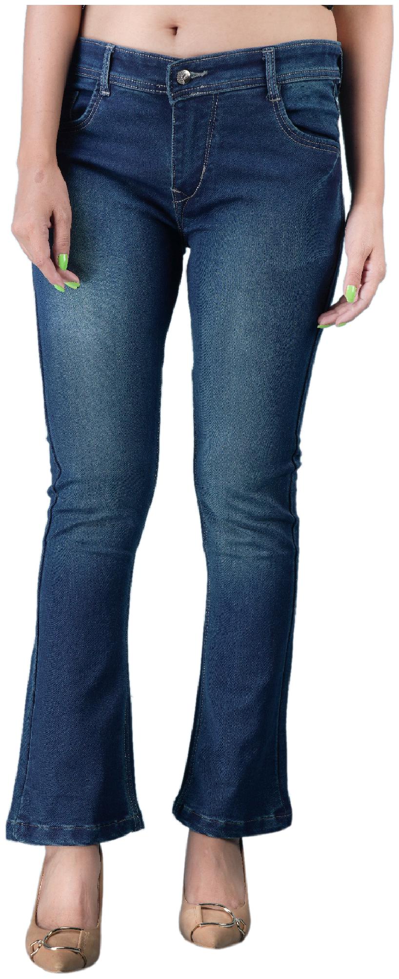 

DRRAGON Denim Bootcut Fit Women Jeans Blue