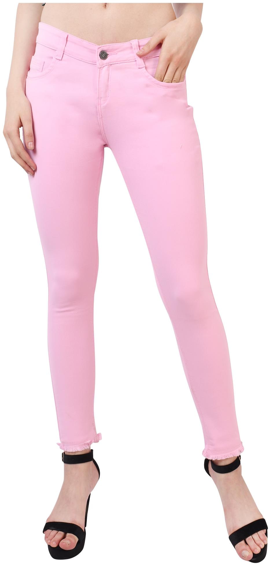 

DRRAGON Women Pink Skinny fit Jeans
