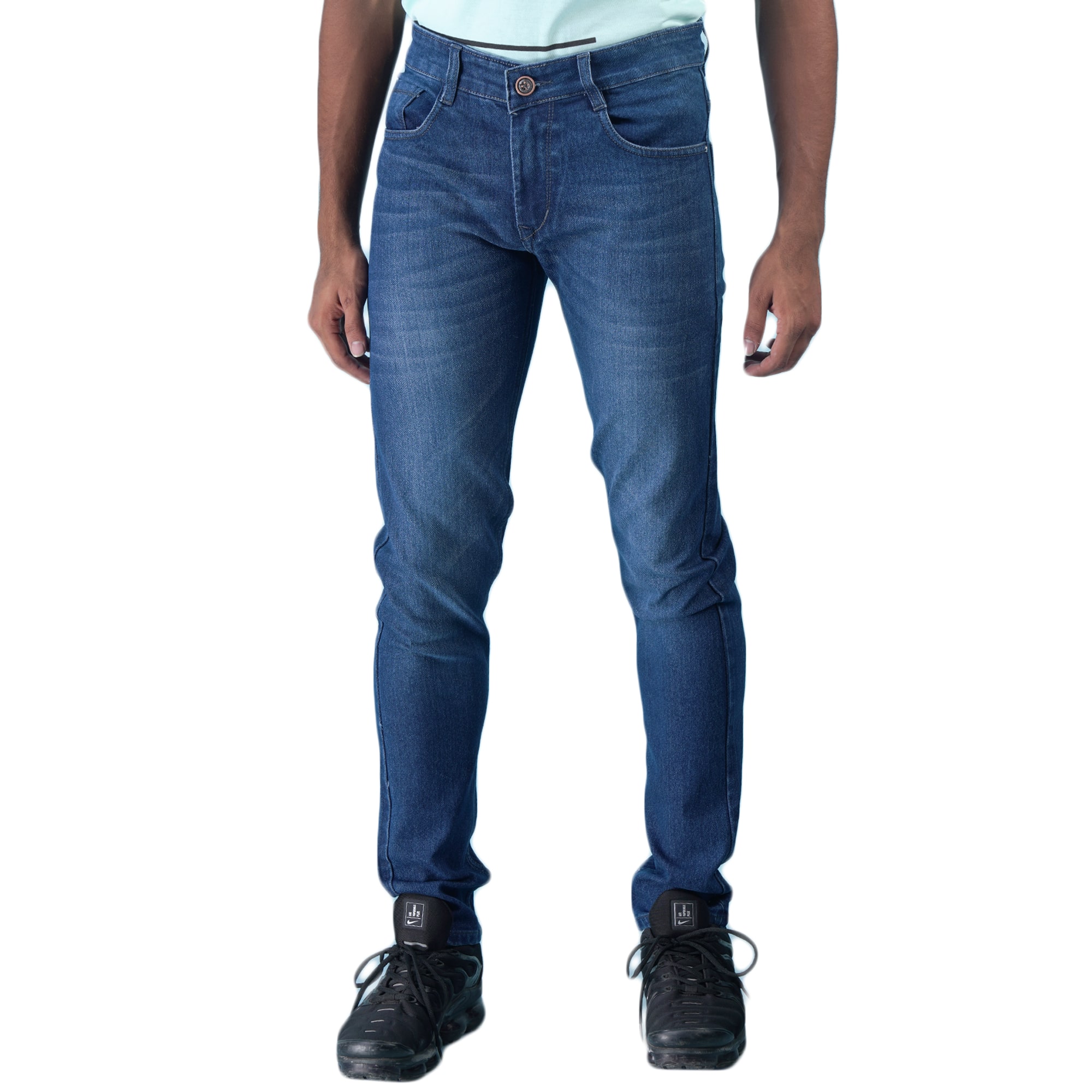 

DRRAGON Men Navy Blue Slim Fit Jeans