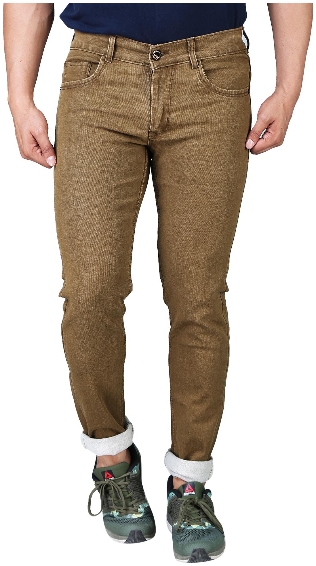 

DRRAGON Men Brown Slim Fit Jeans