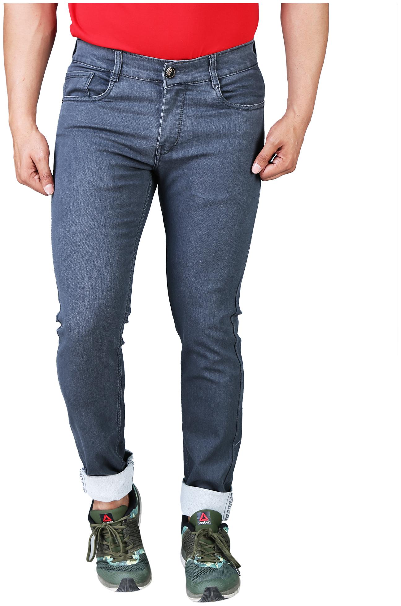 

DRRAGON Men Grey Slim Fit Jeans