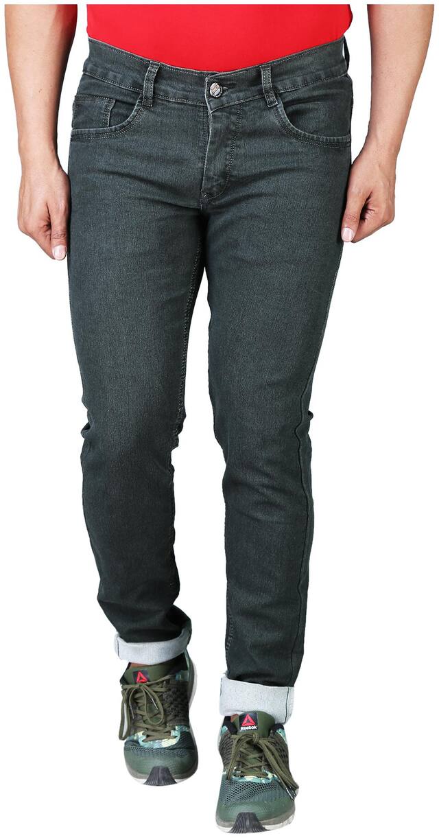 DRRAGON Men Grey Slim Fit Jeans