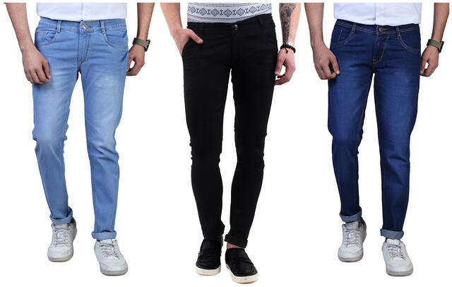 DRRAGON Men Multi Regular Fit Jeans