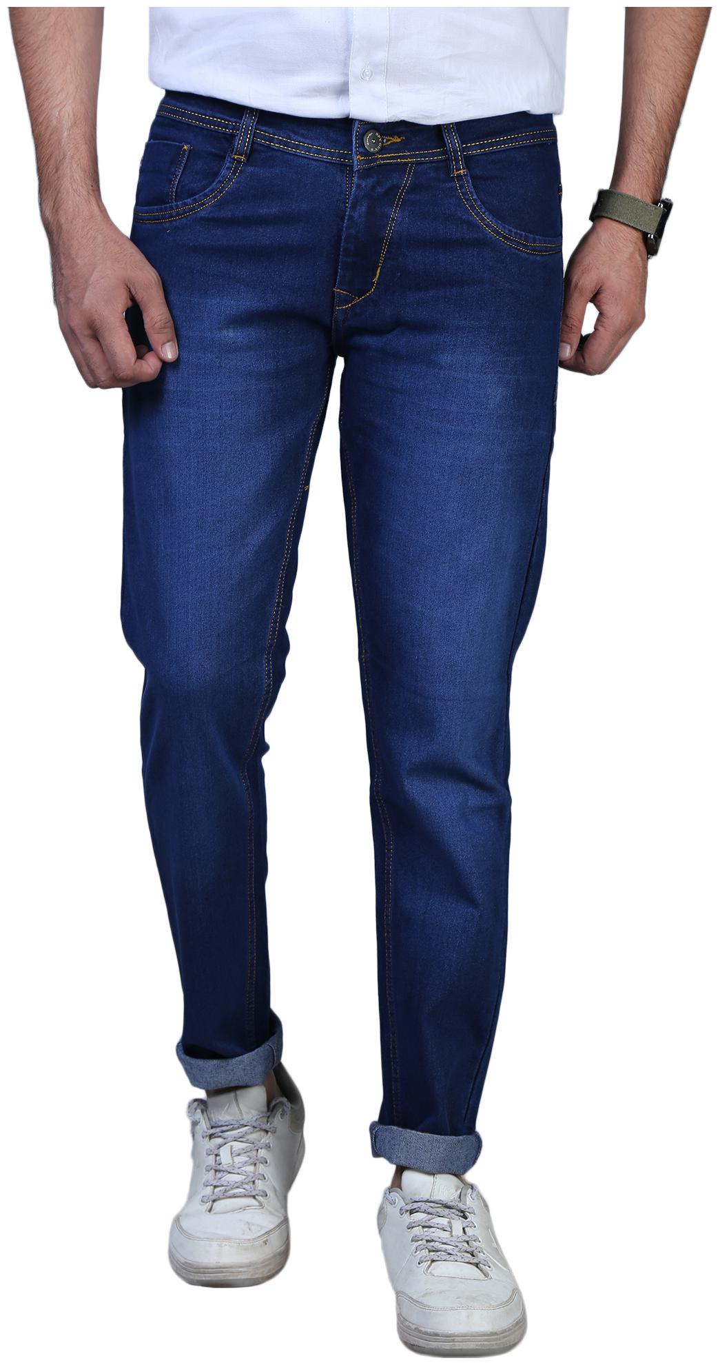 

DRRAGON Men Navy Blue Slim Fit Jeans