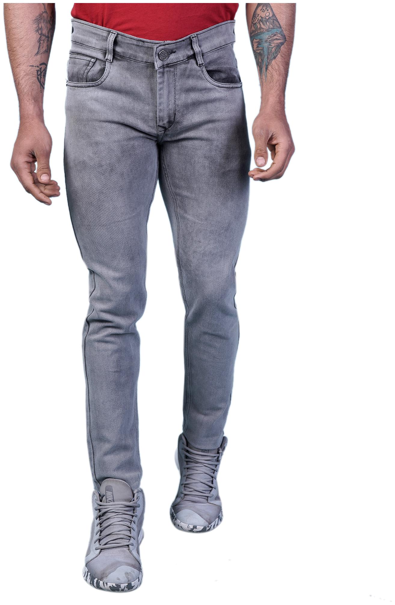 

DRRAGON Men Grey Regular Fit Jeans