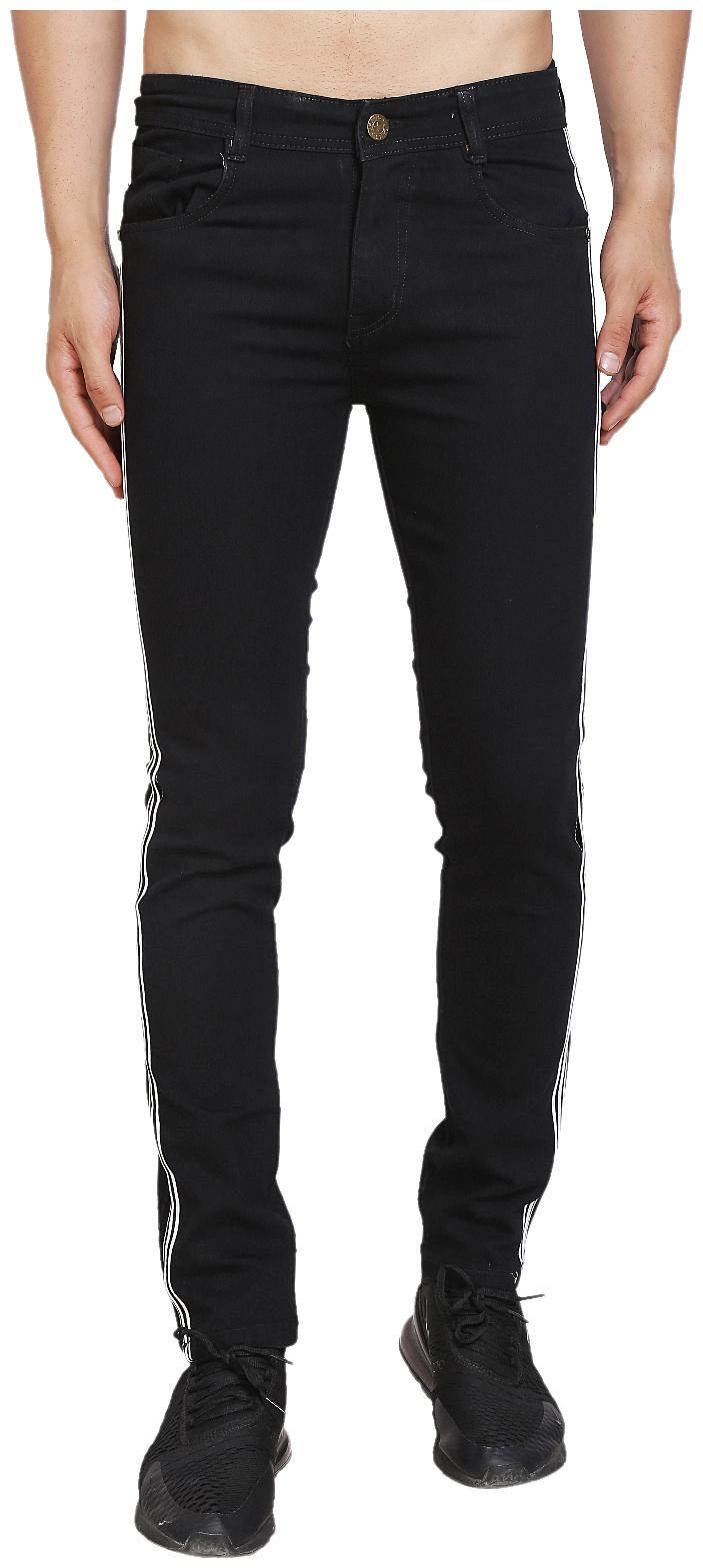 

DRUTHERS Men Black Regular Fit Jeans
