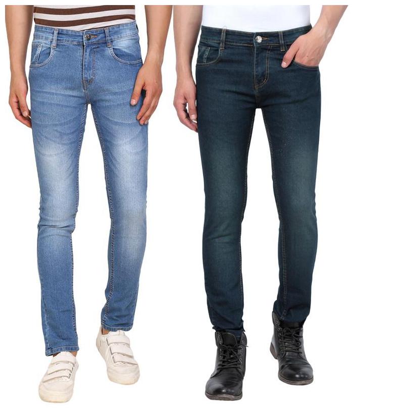 

DRUTHERS Men Blue Green Slim Fit Jeans