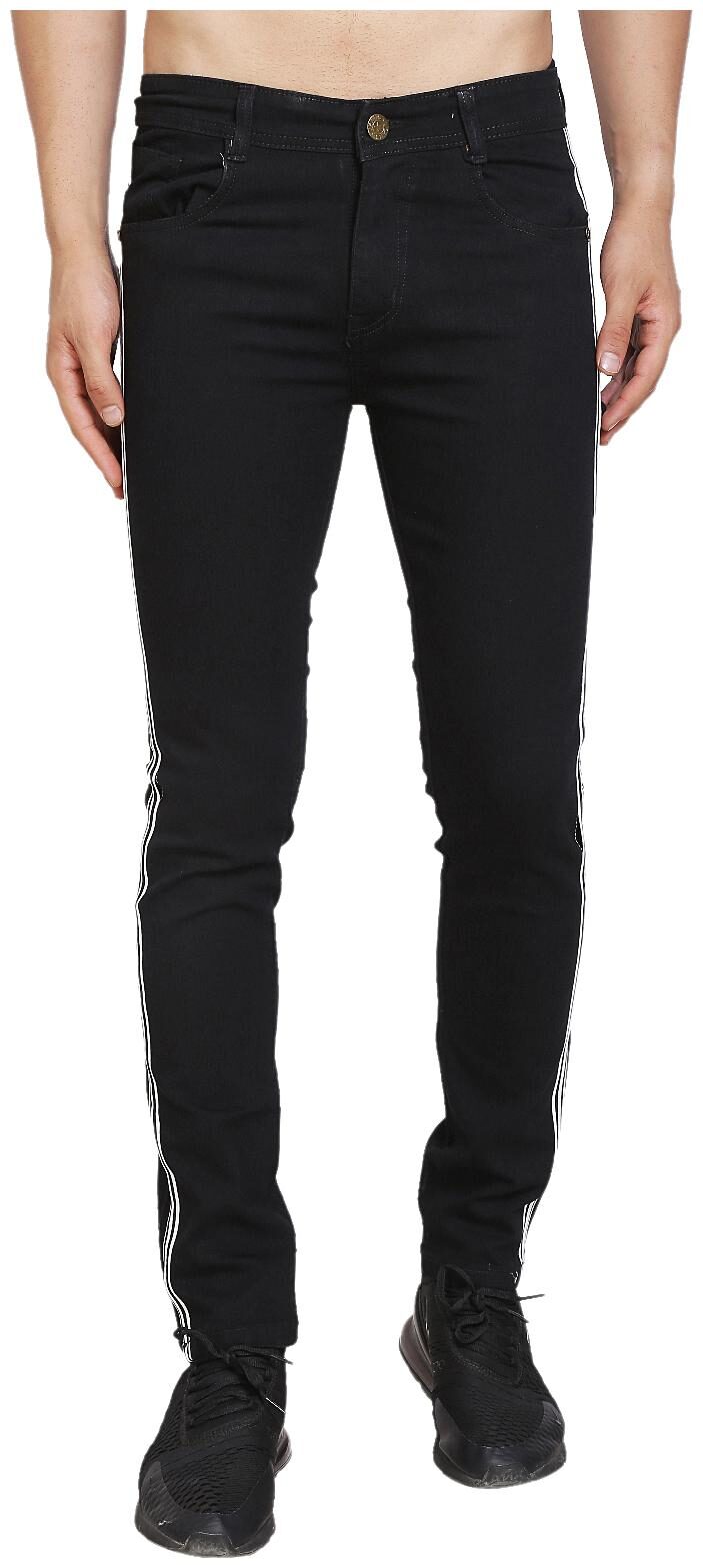 

DRUTHERS Men Black Regular Fit Jeans