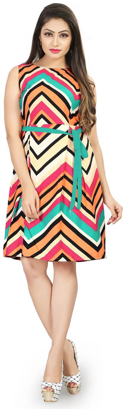 

Dsk Studio Multi Printed Fit flare dress