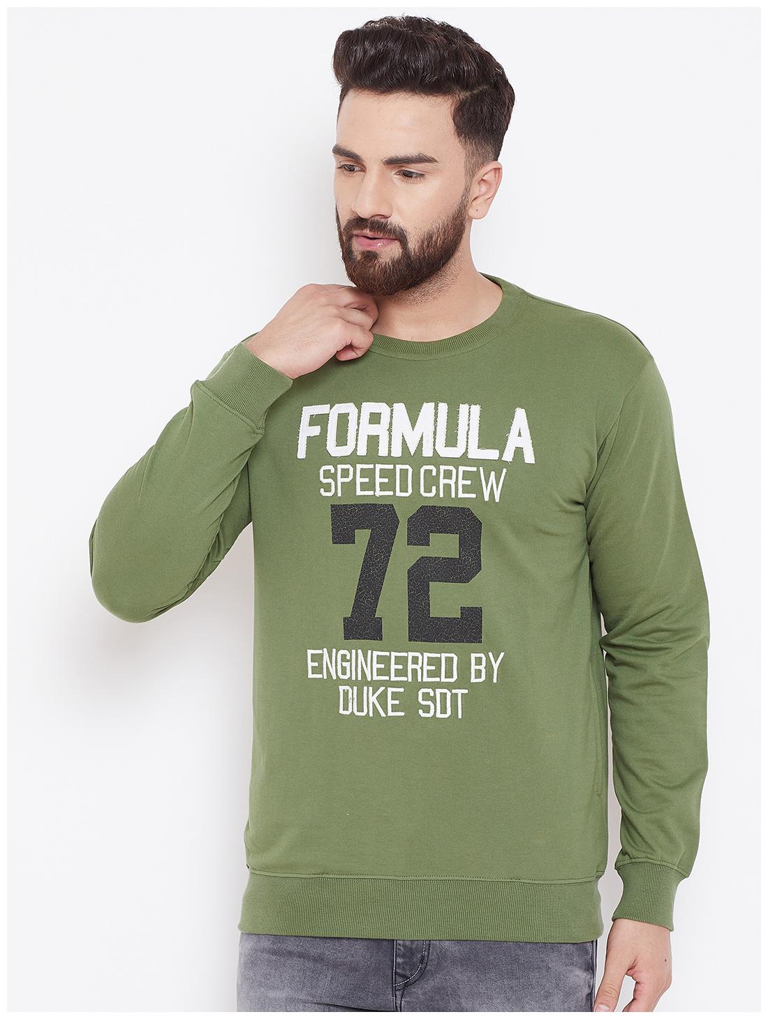 

Duke Blended Men Green Sweatshirt