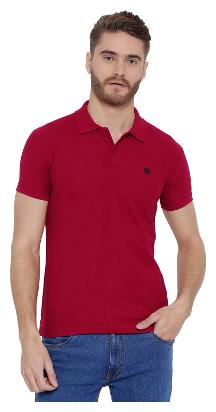 

Duke Men Red Regular fit Cotton Blend Polo collar T-Shirt - Pack Of 1