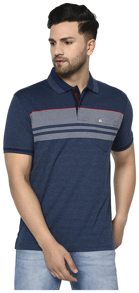 

Duke Men Blue Regular fit Cotton Polo collar T-Shirt - Pack Of 1