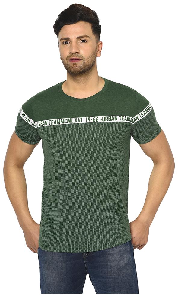 

Duke Men Green Regular fit Cotton Round neck T-Shirt - Pack Of 1