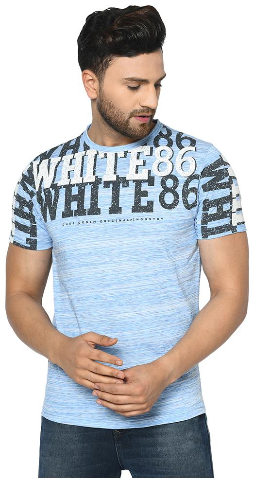 

Duke Men Blue Regular fit Cotton Round neck T-Shirt - Pack Of 1