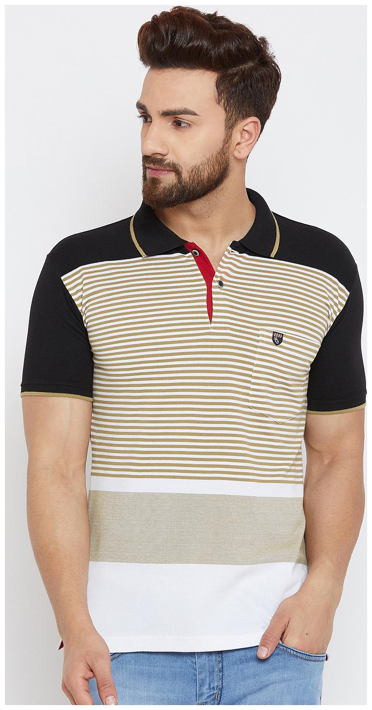 

Duke Men Black Slim fit Cotton Polo collar T-Shirt - Pack Of 1