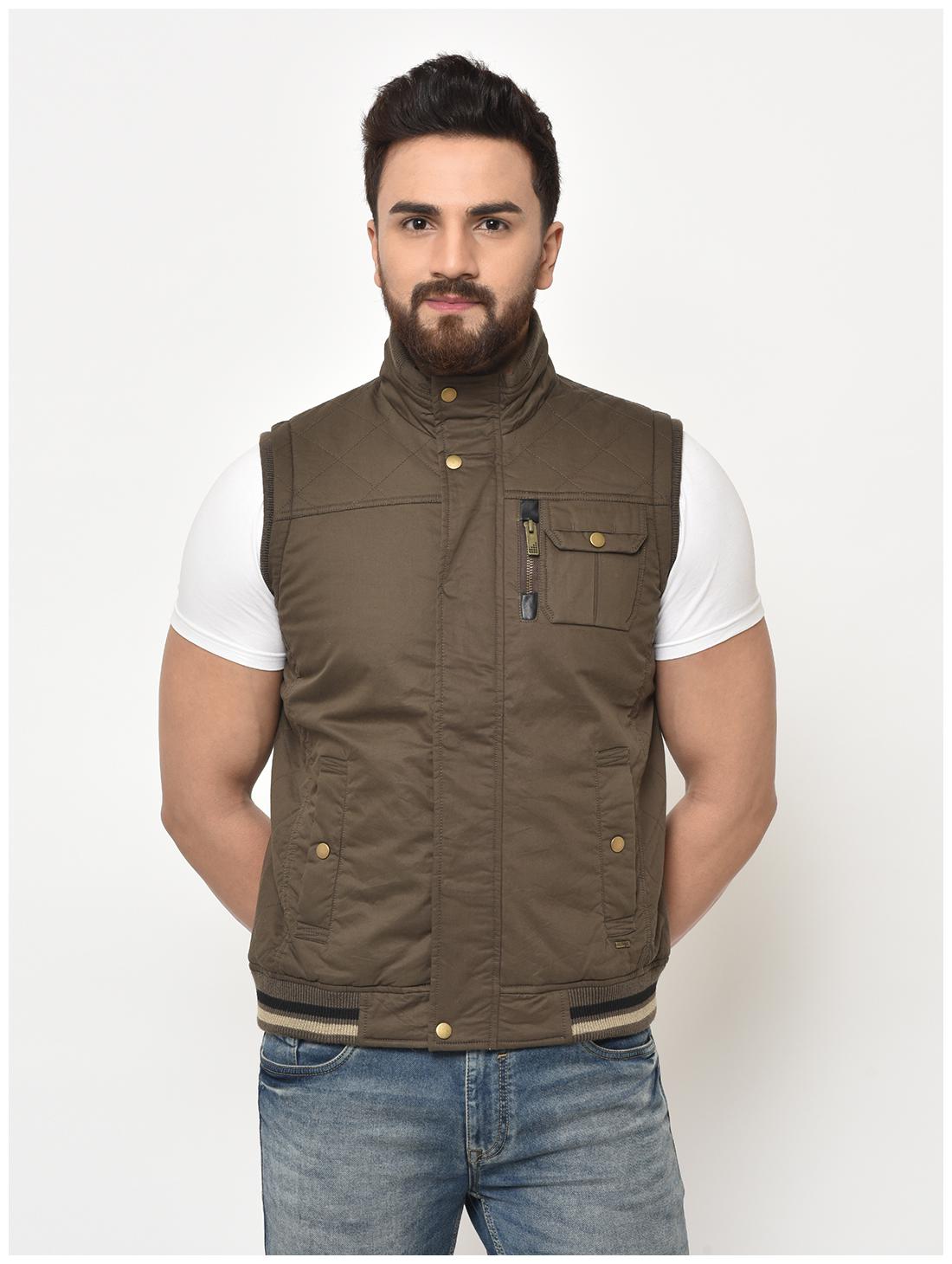 

Duke Men Brown Solid Bomber jacket