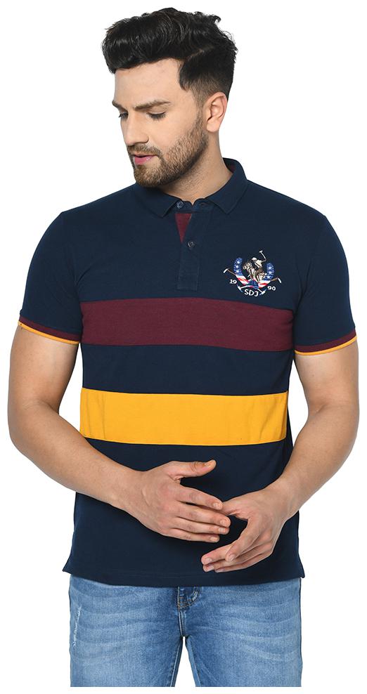 

Duke Men Blue Regular fit Cotton Polo collar T-Shirt - Pack Of 1