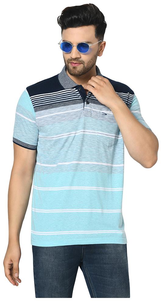 

Duke Men Blue Regular fit Cotton Polo collar T-Shirt - Pack Of 1