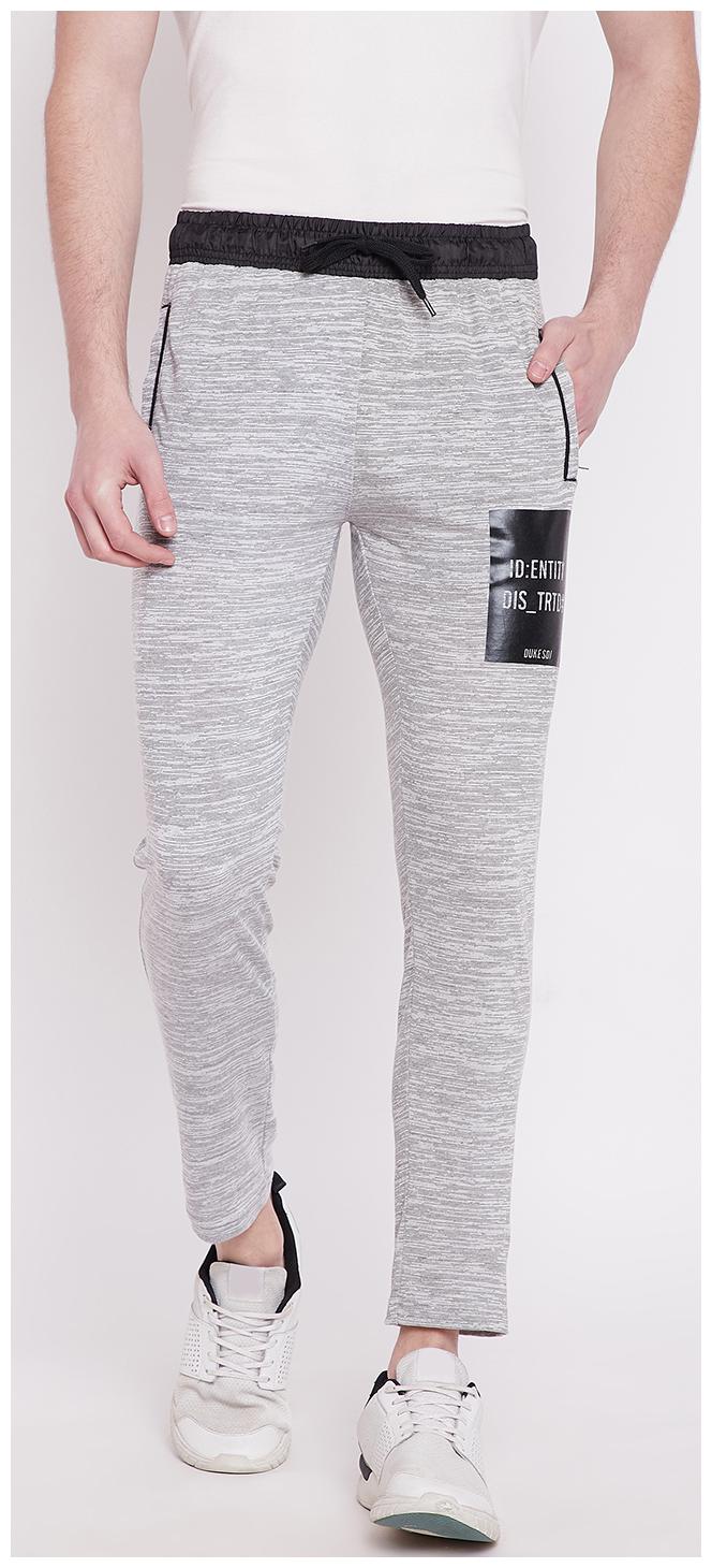 

Duke Men Grey Solid Slim fit Track pants
