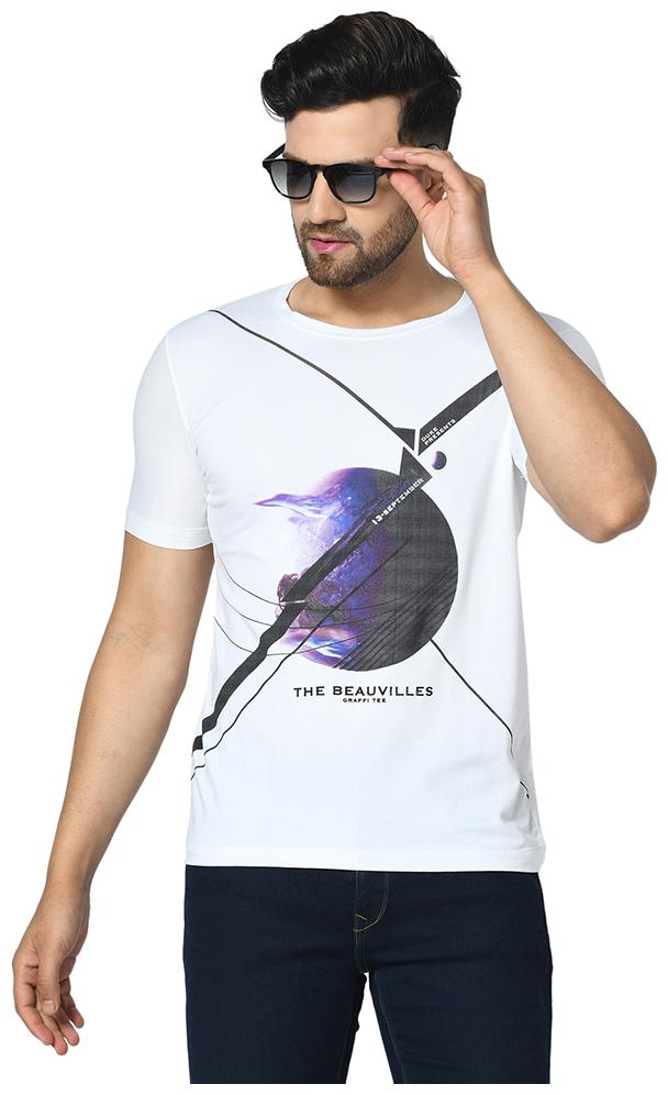 

Duke Men White Regular fit Cotton Round neck T-Shirt - Pack Of 1