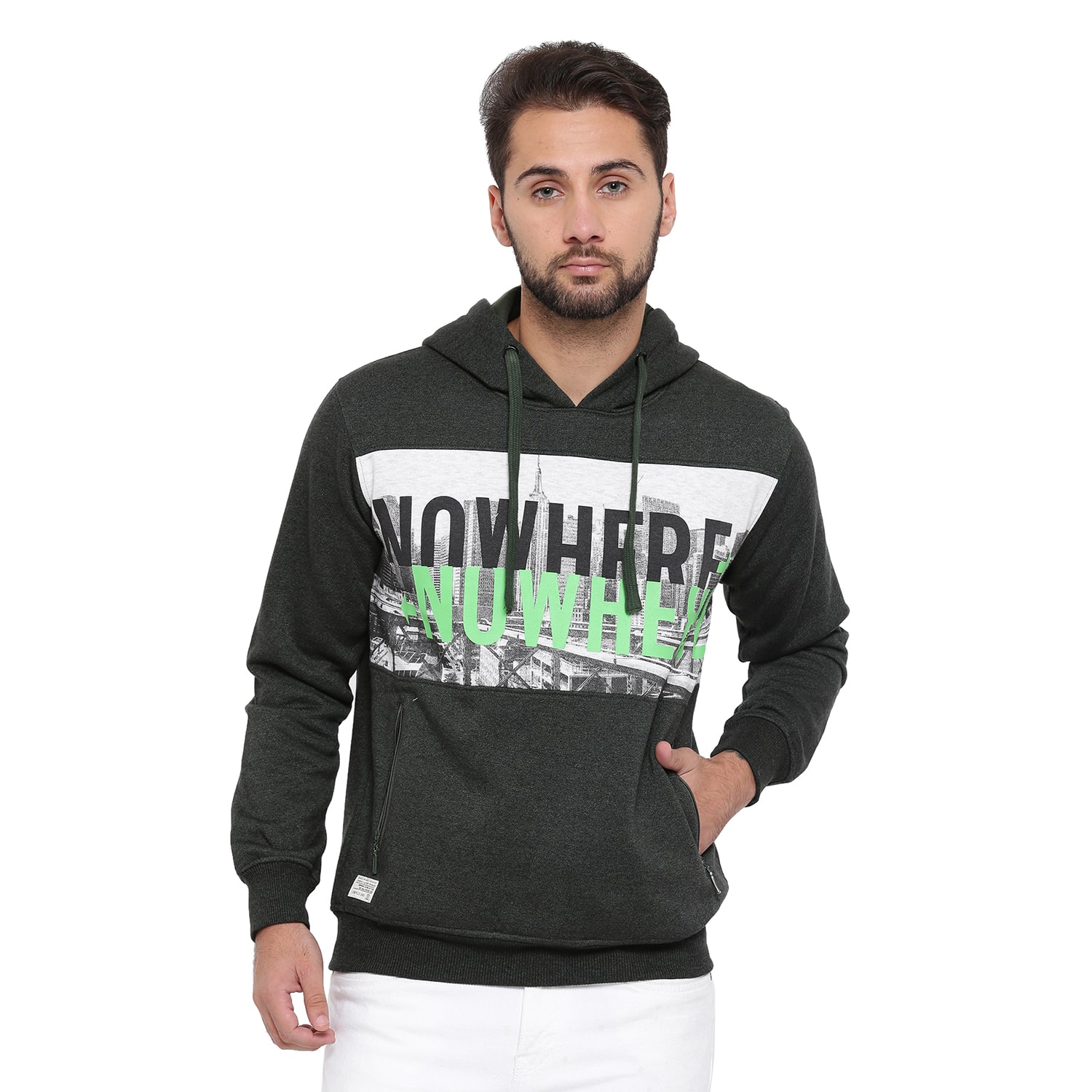Duke Men Polyester Sweatshirt - Green