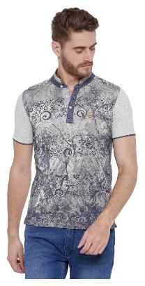 

Duke Men Grey Regular fit Cotton Blend Polo collar T-Shirt - Pack Of 1