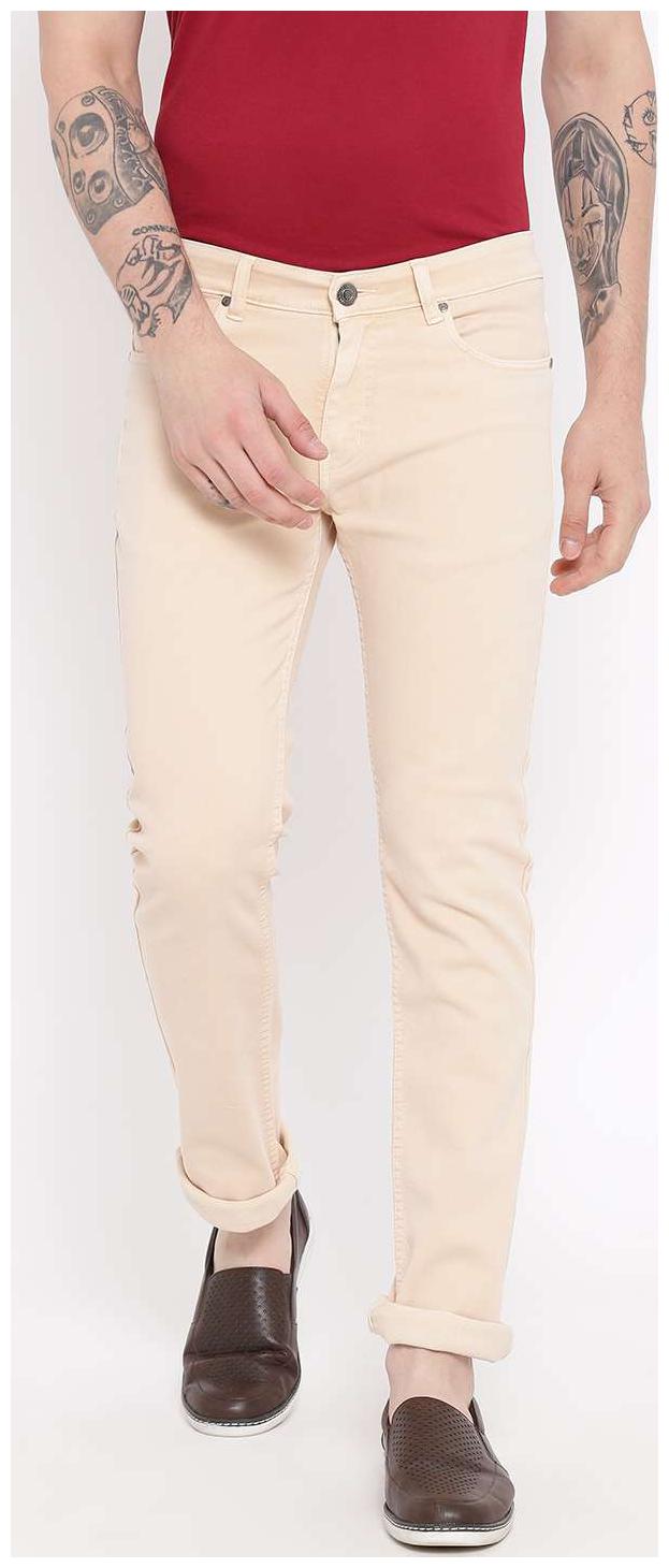 

Duke Men Beige Skinny Fit Jeans